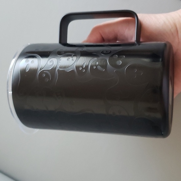 Stainless Steel embossed ghost mug with travel lid NWT - Picture 6 of 9